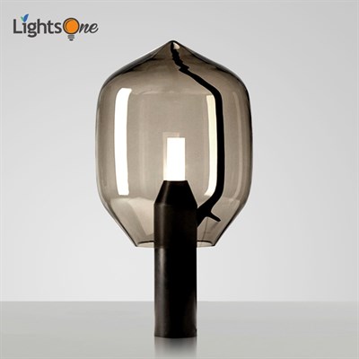 Современный, мраморный настольный светильник для гостиной. Стеклянная настольная лампа для спальни - фото 11945