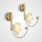 Настенный светильник с керамическим плафоном в виде цветка MAGNOLIA WALL - фото 10506